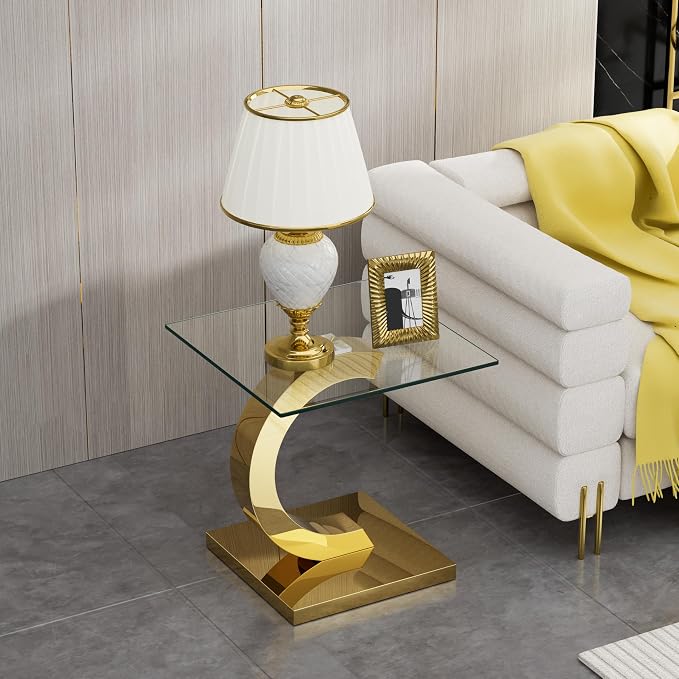 Gold End Table