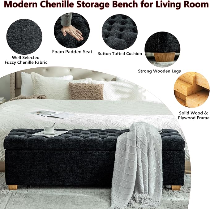 Chenille Black