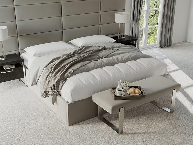 Faux Merino Wool Cream - Brushed Nickel