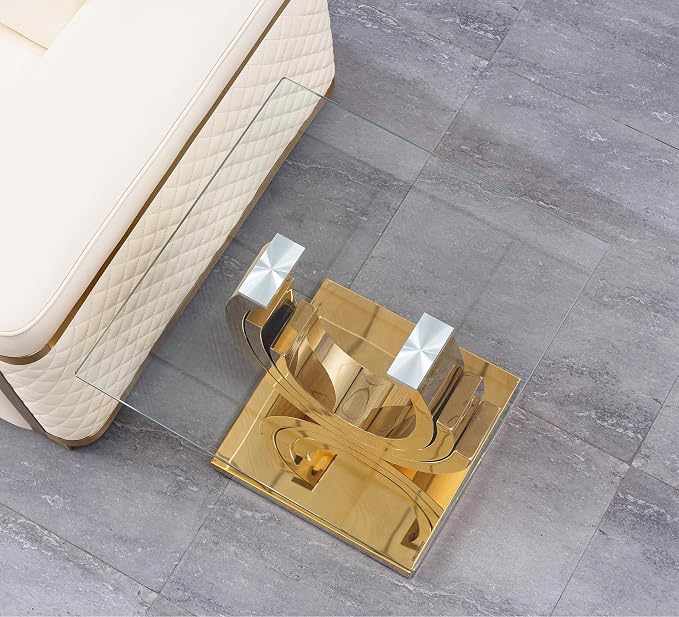 Gold End Table