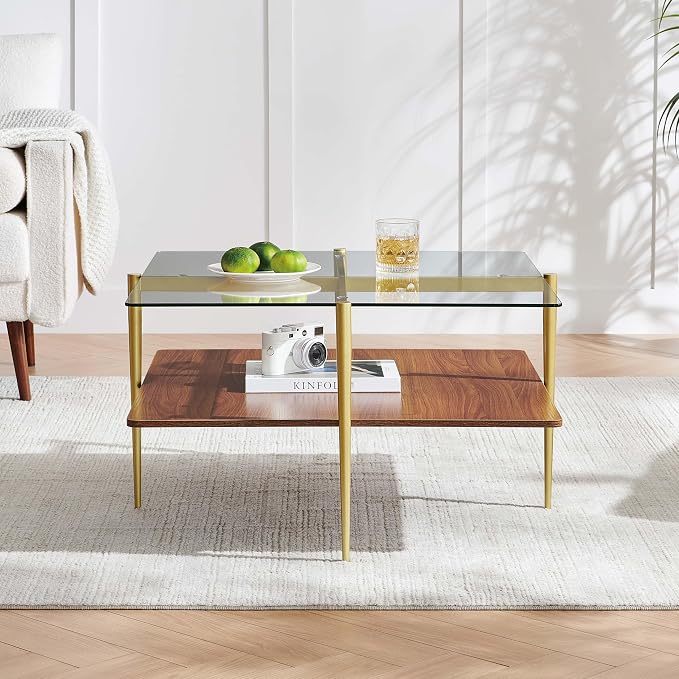 Clear & Walnut