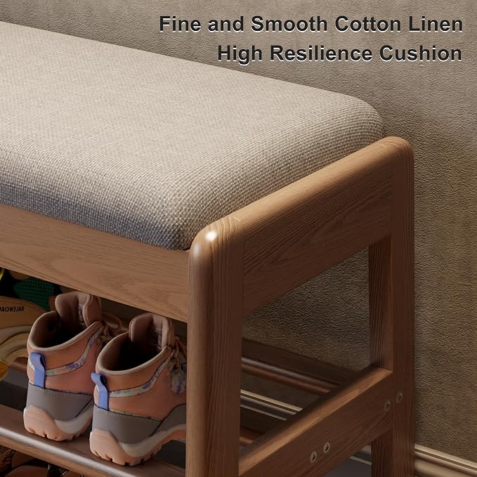 Walnut Upholstered Seat