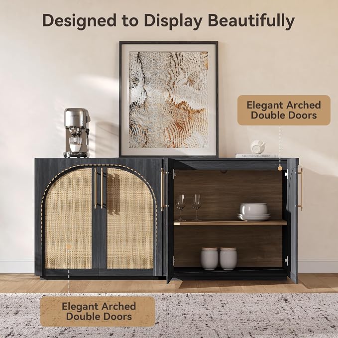 Black-rattan Doors