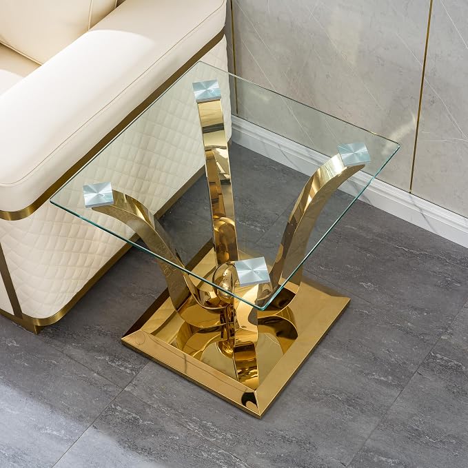 Gold End Table