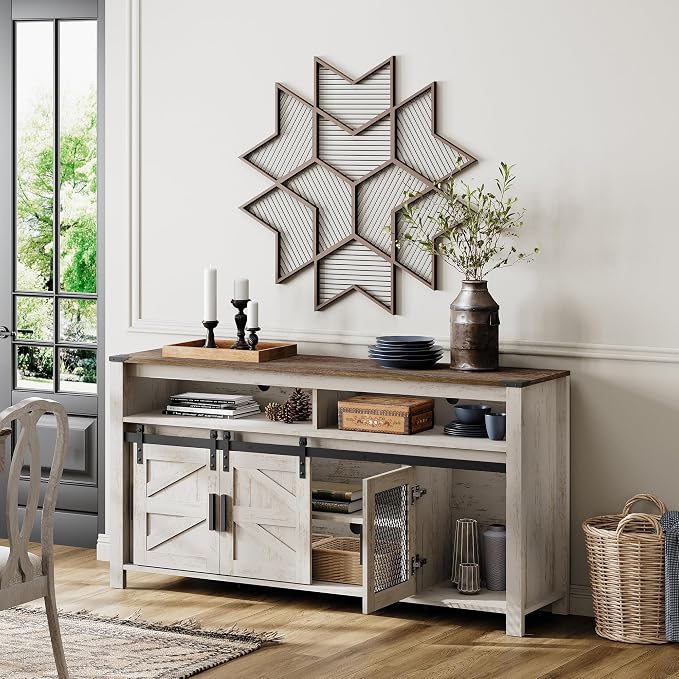 Rustic Oak and White