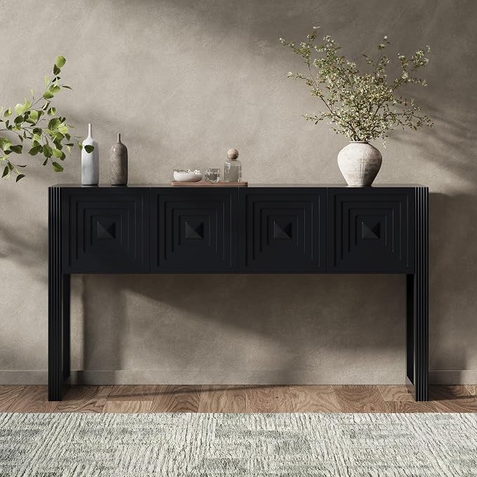 Black W/3 Drawers