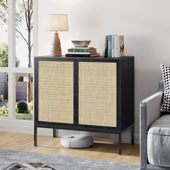 Black/Natural With Square Doors