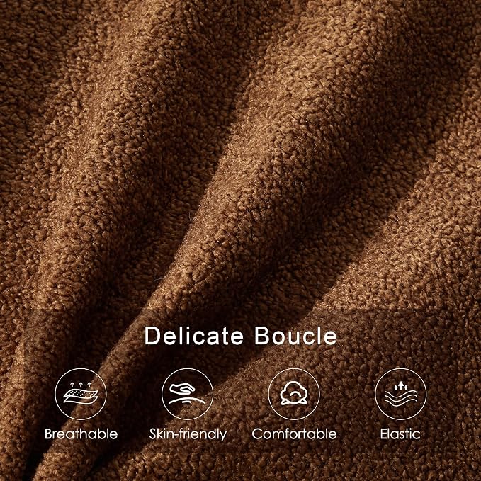 Rust Brown Boucle