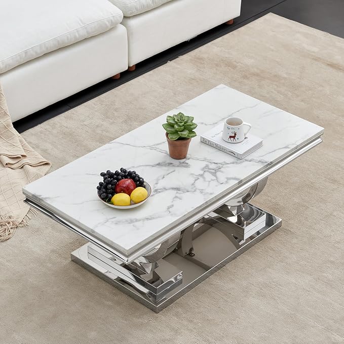 Console Table,white&gold