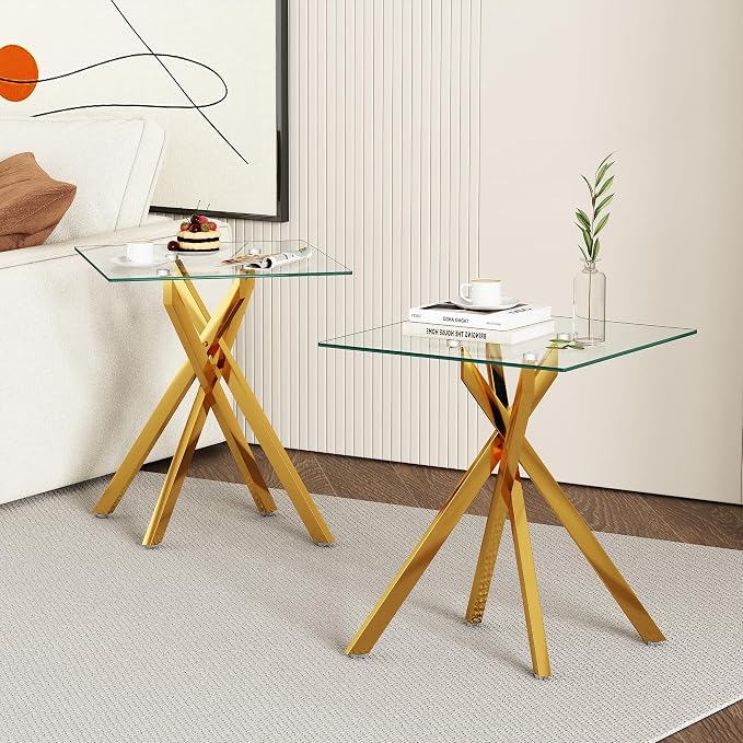 Square Top & Gold Base