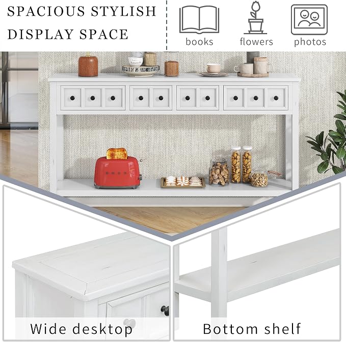 Antique White 4-drawer