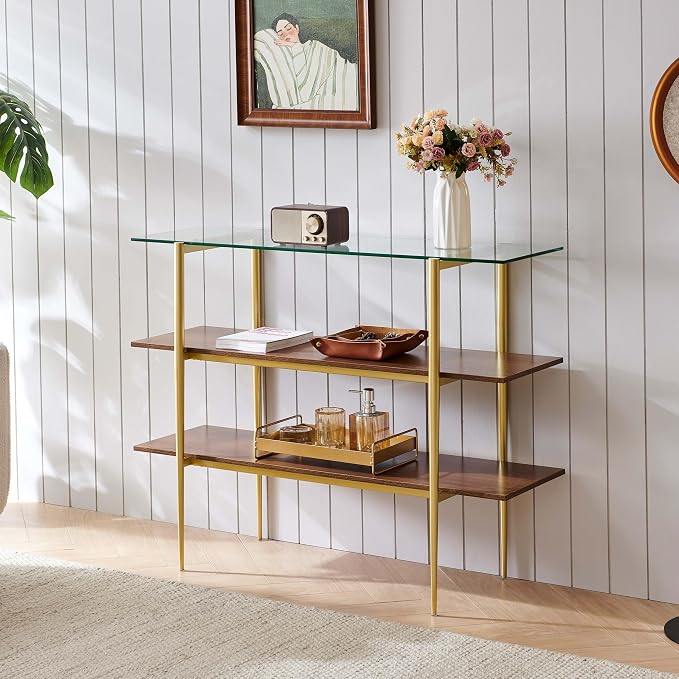 Clear & Walnut