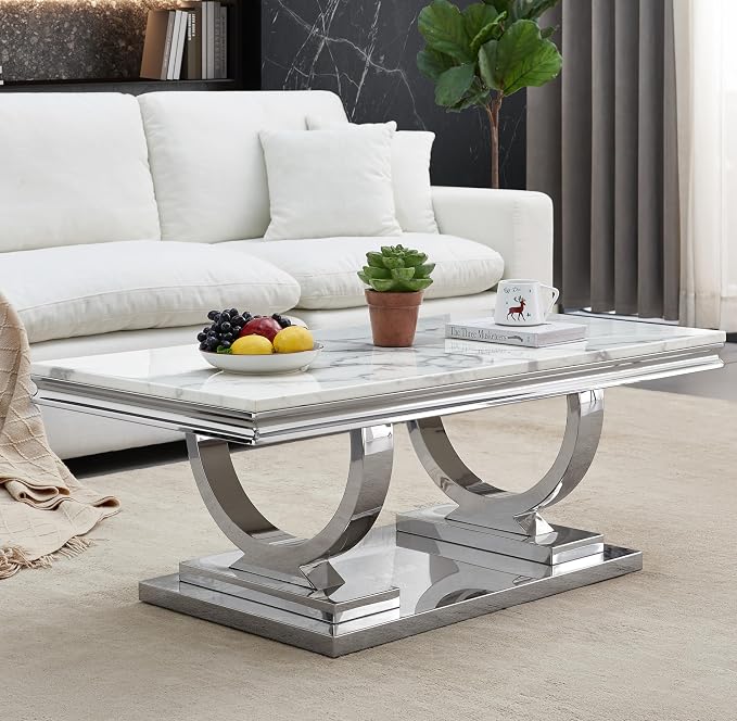Console Table,white&gold