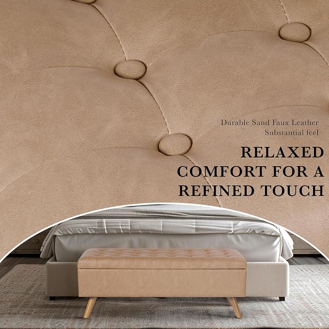 Sand Faux Leather