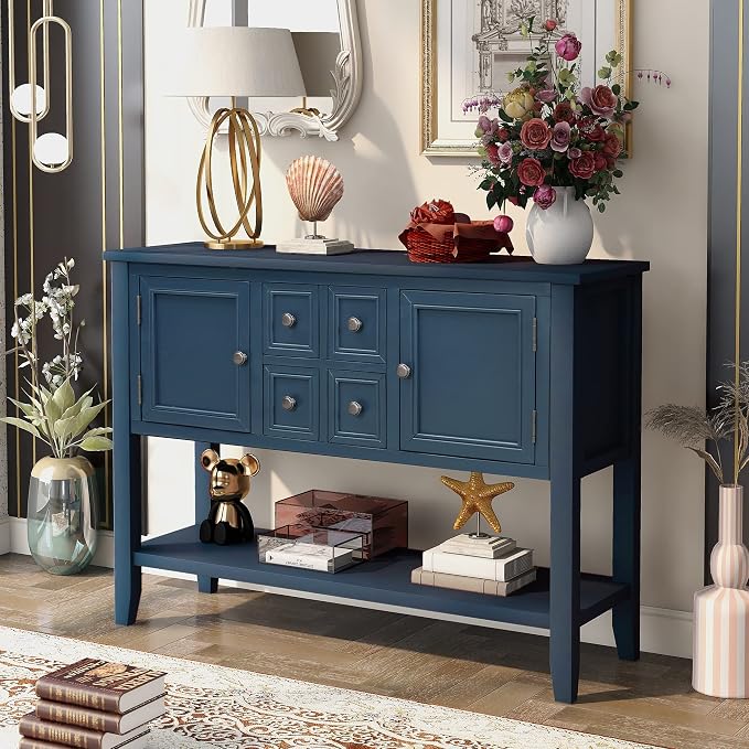 Retro Blue + Wood