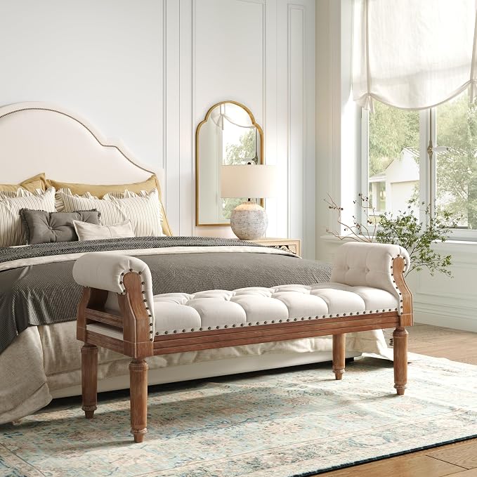 Beige+weathered Teak Finished