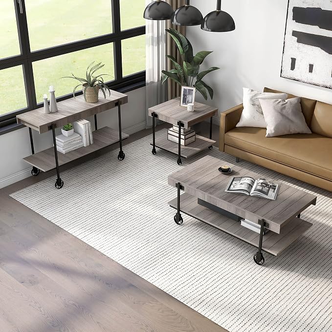 Black and Rustic Oak Brown