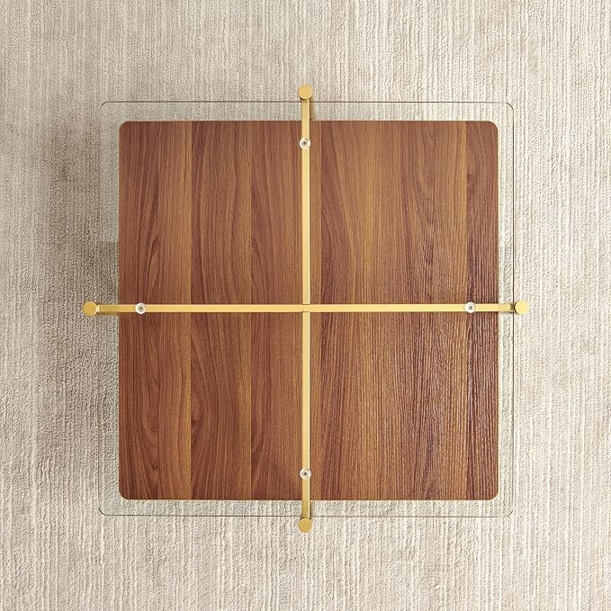 Clear & Walnut